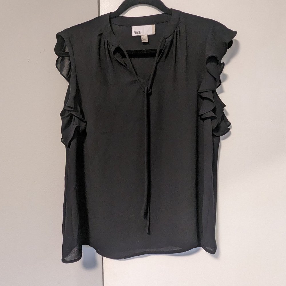 Nordstrom Rack Black Blouse